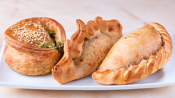 Popular empanadas from The Rosemount Cafe, available for catering events, breakfast, lunch, parties, and business gatherings.