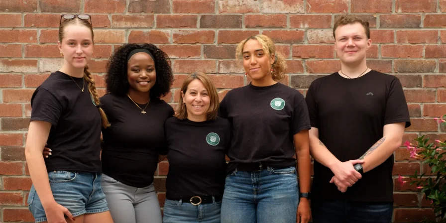 The Rosemount Cafe team, including the baristas and the cafe owner.